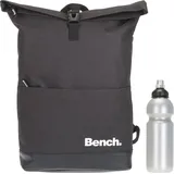 Sieber Kurierrucksack Rucksack Bench Classic mit Laptopfach 19 Liter Large A4 Geheimfach 64180 + Trinkflasche (Anthrazit Schwarz 0100)