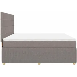 vidaXL Boxspringbett 180 x 200 cm Taupe