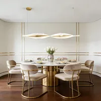 Bellastein LED Pendelleuchte Esstisch Modern Gold 120cm LED Hängeleuchte Esszimmer Dimmbare mit Fernbedienung Hängelampe Höhenverstellbar Moderne Hängeleuchte für Küche
