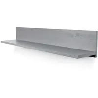 hagge home Wandregal 100 x 17 x 17 cm Grau