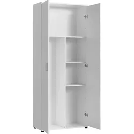 home collective Mehrzweckschrank 75 x 35 x 184 cm Weiß