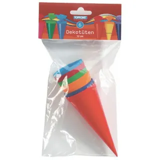 Stylex 6er Deko Schultüte Dekotüten 12cm lang