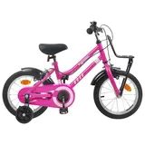 vidaXL Kinderfahrrad 16 Zoll rosa/schwarz