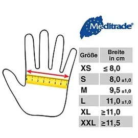 Meditrade Nitril black XL