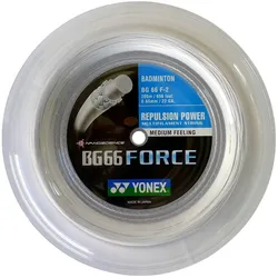 Yonex Badmintonsaite BG 66 Force (Power+Komfort) weiss 200m Rolle