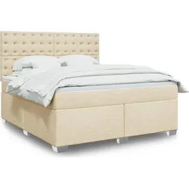 vidaXL Boxspringbett 180 x 200 cm Creme