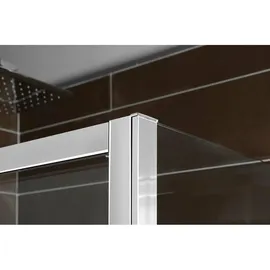 Polysan DEEP Rechteckige Duschkabine mit Türanschlag links 110 x 90 cm 165 cm Klarglas