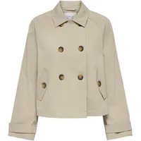 Only Damen Onlapril Short OTW Noos Trenchcoat, Oxford Tan, M