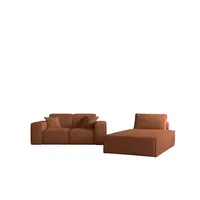 Fun Möbel Sofa Set 2-teilig Sezlong und Sofa 2-Sitzer