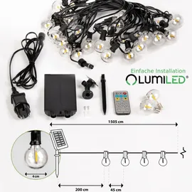 OEM Lichterkette Kunststoff 15 m 30 LEDs inkl. Fernbedienung schwarz