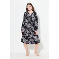 Ulla Popken Nachthemd in schwarz | 46-48