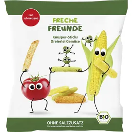 Erdbär Freche Freunde Freche Freunde Kindersnack Knusper-Sticks Dreierlei Gemüse