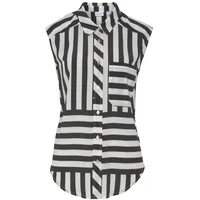 LASCANA Blusentop Damen schwarz-weiß bedruckt Gr.38