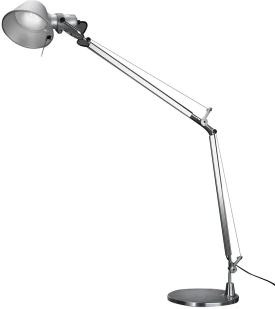 Tischleuchte Tolomeo Tavolo Artemide grau, Designer de Lucchi & Fassina, 123 cm