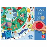 JUMBO Spiele Puzzle XXL Tiere entdecken (25 Teile)