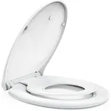 LuxusKollektion WC-Sitz Toilettendeckel mit Absenkautomatik und Magnetischer weiß