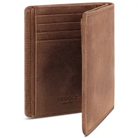 Redolz Leather Essentials Geldbörse braun