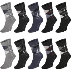 Chili Lifestyle Karo Socken 10 Paar Baumwolle Weichbund Damen Herren
