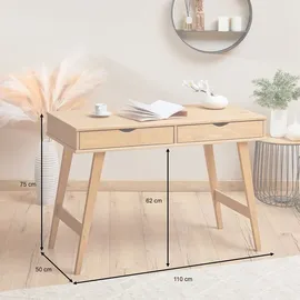 Idimex Schreibtisch Milo Eiche