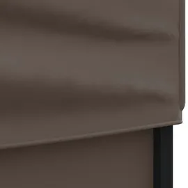 vidaXL Partyzelt Faltbar mit Seitenwänden Taupe 3 x 3 m