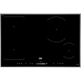 Bosch Herdset Bosch Backofen PYROLYSE + Beko Induktionskochfeld PowerBoost CombiZone autark 80cm