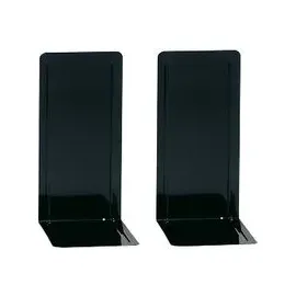 Maul Buchstütze Metall 69x133 mm Schwarz 2 Stück