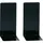 Maul Buchstütze Metall 69x133 mm Schwarz 2 Stück