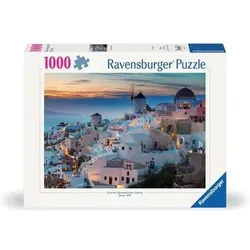 RAVENSBURGER 12000663 Puzzle 1000 Teile Abend über Santorini