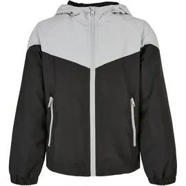 URBAN CLASSICS Boys 2-Tone Tech Windrunner Asphalt/Black 134-140