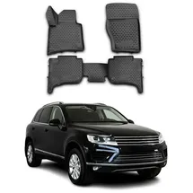 Omac 7533444 Fußmattensatz Menge: 4, Schwarz TPE (thermoplastischer Elastomer)