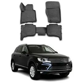 Omac 7533444 Fußmattensatz Menge: 4, Schwarz TPE (thermoplastischer Elastomer)