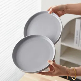 JIWOO Dessertteller Ø21 cm grau 4er Set