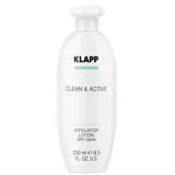 Klapp Cosmetics Clean & Active Exfoliator Lotion Dry Skin 250 ml