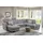 Home Affaire Wohnlandschaft HOME AFFAIRE "Palmera U-Form, B: 308 cm", silber, B:308cm H:89cm T:212cm, 100% Polyester;Struktur (100% Polyester);Luxus-Microfaser in Lederoptik (100% Polyester), Sofas, Wohnlandschaft, optional Bettfunktion & Bettkasten, Federkern