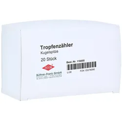 Tropfenzähler Kugelspitze 20 St