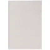 benuta basic Baumwollteppich Ron Weiß 140x200 cm - Handwebteppich aus 100% Baumwolle - Style: Uni, Minimalistisch, Natural Living - Pflegeleicht für Wohnzimmer