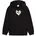 French Terry Hoodie Mädchen 01 black 164