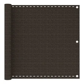 vidaXL Balkonverkleidung 90 x 600 cm Braun Polyethylen