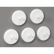 Maul Magnete weiß, Metall Ø 4,7 x 3,7 cm, 5 St.