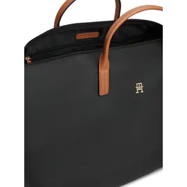Tommy Hilfiger Popette Weekender Schultertasche Leder Black/Brown