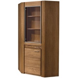 Eckvitrine VELVET 16 Eckschrank 91x200x91 cm Barschrank mit dreh Regalen Vitrine