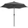 vidaXL Sonnenschirm mit LED Alu-Mast 300 cm Anthrazit