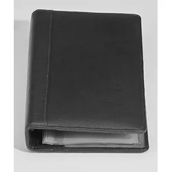 Alassio Visitenkarten-Ringbuch schwarz