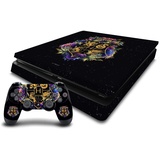 Head Case Designs Offizielle Harry Potter Hogwarts Wappen Grafiken Vinyl Haut Gaming Aufkleber Abziehbild Abdeckung kompatibel mit Sony Playstation 4 PS4 Slim Console and DualShock 4 Controller