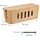 Relaxdays Kabelbox 16,5 x 44 x 16 cm 2-tlg. Braun