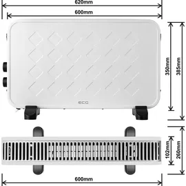 ECG TK 2070 White