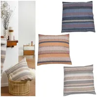 David Fussenegger Kissenhülle 'Streifen' blau