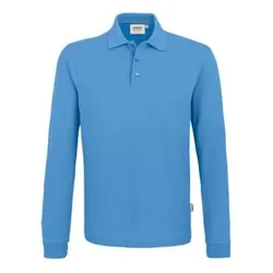 Longsleeve-Poloshirt Mikralinar® 815, malibublau, Größe L - L