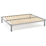Orthopädisches Bettgestell Mit 14 Latten, Geeignet Für Doppelbett, Made In Italy, Bettgestell Aus Birkensperrholz, Cm 160x200h34 - Talamo Italia