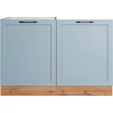 KOCHSTATION Spülenschrank KS-Lana Breite 120 cm blau